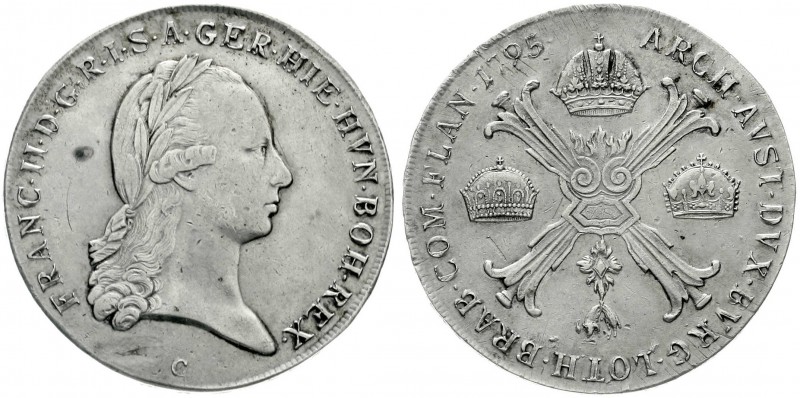 Römisch Deutsches Reich, Haus Habsburg, Franz II.(I.), 1792-1835
Kronentaler 17...