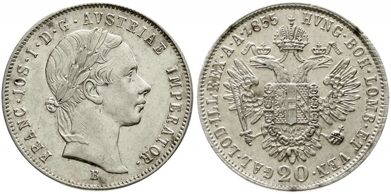 Römisch Deutsches Reich, Haus Habsburg, Franz Joseph I., 1848-1916
20 Kreuzer 1...