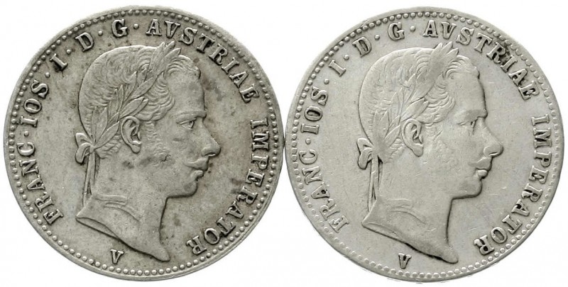 Römisch Deutsches Reich, Haus Habsburg, Franz Joseph I., 1848-1916
2 X 1/4 Guld...