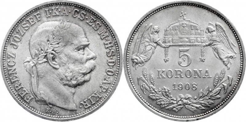 Römisch Deutsches Reich, Haus Habsburg, Franz Joseph I., 1848-1916
5 Korona 190...