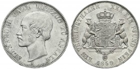 Altdeutsche Münzen und Medaillen, Anhalt-Bernburg, Alexander Carl, 1834-1863
Vereinstaler 1859 A. vorzüglich/Stempelglanz aus Erstabschlag, berieben...