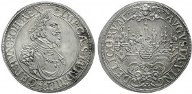 Altdeutsche Münzen und Medaillen, Augsburg-Stadt
Reichstaler 1642 mit Titel Ferdinands III./Stadtansicht. 
gutes vorzüglich