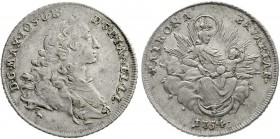 Altdeutsche Münzen und Medaillen, Bayern, Maximilian III. Joseph, 1745-1777
1/2 Madonnentaler 1754. sehr schön