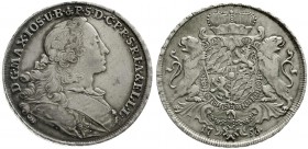 Altdeutsche Münzen und Medaillen, Bayern, Maximilian III. Joseph, 1745-1777
Wappentaler 1756. gutes sehr schön
