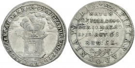 Altdeutsche Münzen und Medaillen, Brandenburg-Bayreuth, Christian Ernst, 1655-1712
Doppelter Sterbegroschen 1712. sehr schön, Schrötlingsfehler