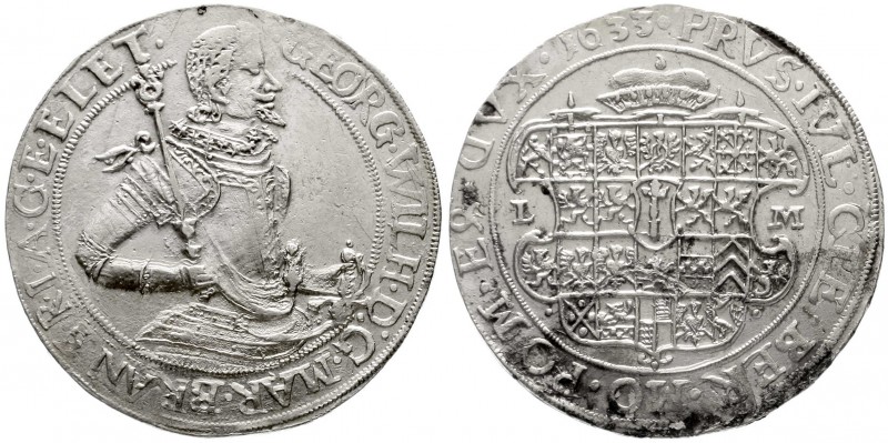 Altdeutsche Münzen und Medaillen, Brandenburg-Preußen, Georg Wilhelm, 1619-1640...