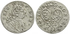Altdeutsche Münzen und Medaillen, Brandenburg-Preußen, Friedrich Wilhelm I., 1713-1740
Dreigröscher 1715 CG, Königsberg. fast sehr schön