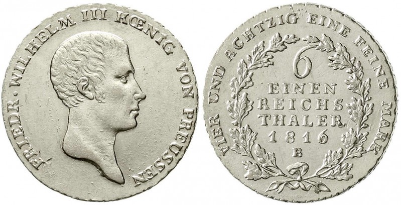 Altdeutsche Münzen und Medaillen, Brandenburg-Preußen, Friedrich Wilhelm III., 1...