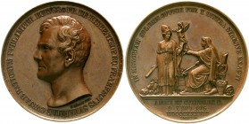 Altdeutsche Münzen und Medaillen, Brandenburg-Preußen, Friedrich Wilhelm III., 1797-1840
Bronzemedaille 1838 v. König, a.d. 50jährige Dienstjubiläum ...
