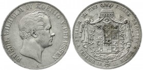 Altdeutsche Münzen und Medaillen, Brandenburg-Preußen, Friedrich Wilhelm IV., 1840-1861
Vereinsdoppeltaler 1841 A. sehr schön, kl. Randfehler