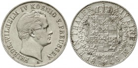 Altdeutsche Münzen und Medaillen, Brandenburg-Preußen, Friedrich Wilhelm IV., 1840-1861
Taler 1849 A. gutes vorzüglich, kl. Kratzer