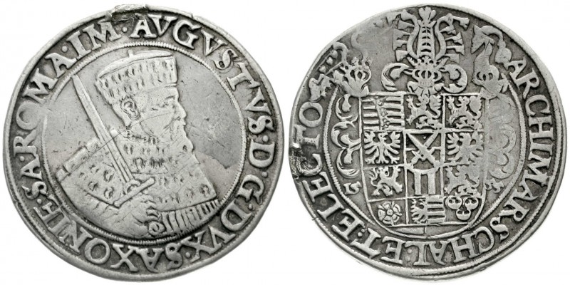 Altdeutsche Münzen und Medaillen, Sachsen-Albertinische Linie, August, 1553-1586...