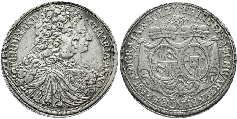 Altdeutsche Münzen und Medaillen, Schwarzenberg, Ferdinand Wilhelm Eusebius, 168...