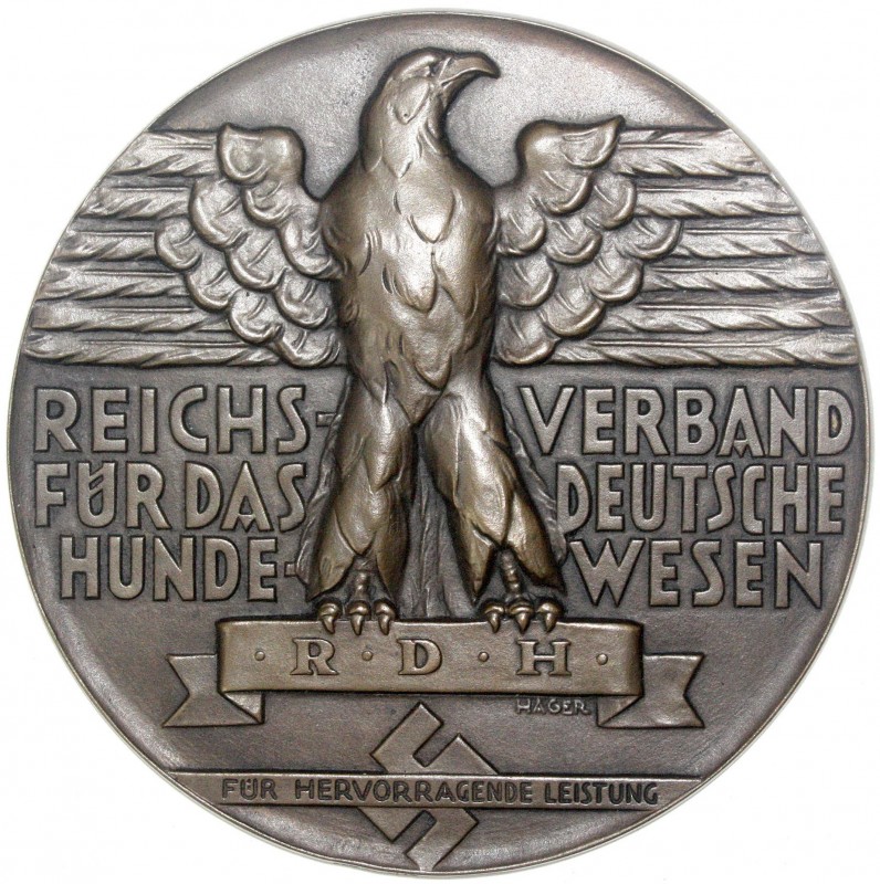 Medaillen, Drittes Reich
Einseitige Bronzegußmedaille o.J. Reichsverband für da...