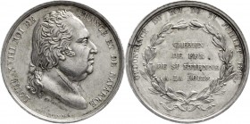 Medaillen, Eisenbahn
Frankreich: Silbermedaille 1824 von Depaulis und de Puymarin. Eisenbahntrasse von St. Etienne nach Loire. 36 mm; 18,3 g. 
sehr ...