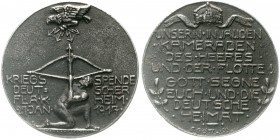 Medaillen, Erster Weltkrieg
Eisenmedaille 1917 von Göttlich. Kriegsspende deutscher FLAK für die Invaliden des Heeres und der Flotte. 56 mm. 
vorzüg...