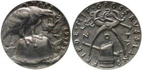 Medaillen, Münchner Medailleure, Karl Goetz
Eisenmedaille 1918. Friede mit Grossrussland. 58 mm. 
vorzüglich, zaponiert