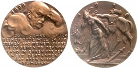 Medaillen, Münchner Medailleure, Karl Goetz
Bronzemedaille 1918 Bismarck, 20 Jahre nach meinem Tode. 58 mm. 
vorzüglich, kl. Randfehler
