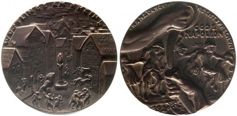 Medaillen, Münchner Medailleure, Karl Goetz
Bronzemedaille 1920. Wüstlinge am R...