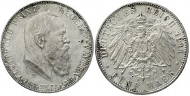Reichssilbermünzen J. 19-178, Bayern, Luitpold 1911-1912
5 Mark 1911 D. Zum 90 jähr. Geb. 
gutes vorzüglich