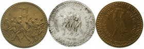Notmünzen/Wertmarken, Heilbronn (Württemberg), Stadt
3 Stück: 50, 100, 200 Milliarden Mark 1923 alle Bronze, die 50 Milliarden versilbert (korrodiert...