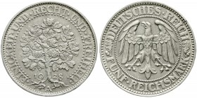 Weimarer Republik, Kursmünzen, 5 Reichsmark Eichbaum Silber 1927-1933
1928 A. vorzüglich, kl. Randfehler
