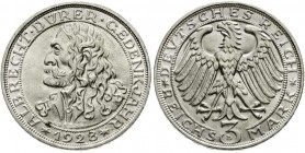 Weimarer Republik, Gedenkmünzen, 3 Reichsmark Dürer
1928 D. vorzüglich/Stempelglanz