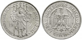 Weimarer Republik, Gedenkmünzen, 3 Reichsmark Meissen
1929 E. vorzüglich/Stempelglanz