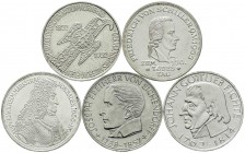 Münzen der Bundesrepublik Deutschland, Gedenkmünzen, 5 Deutsche Mark, Silber, 1952-1979
Komplettsammlung der 5 DM Gedenkstücke: 1952 Germanisches Mus...