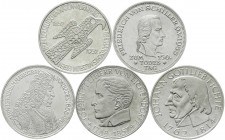 Münzen der Bundesrepublik Deutschland, Gedenkmünzen, 5 Deutsche Mark, Silber, 1952-1979
Die ersten fünf Gedenkmünzen 1952 bis 1964, Germanisches Muse...