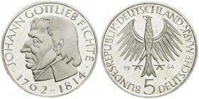 Münzen der Bundesrepublik Deutschland, Gedenkmünzen, 5 Deutsche Mark, Silber, 1952-1979
Fichte 1964 J. Polierte Platte