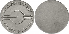 Gedenkmünzen der DDR
5 Mark Röntgen Aluminiumabschlag der Vorderseite 1970. Auflage nur 350 Ex. 
prägefrisch