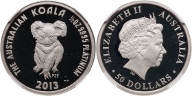 Australia. Platinum 50 Dollars, 2013-P. NGC PF69