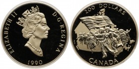 Canada. 200 Dollars, 1990. PF