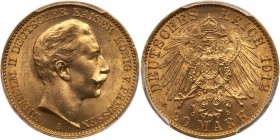 German States: Prussia. 20 Marks, 1912-A. PCGS MS65