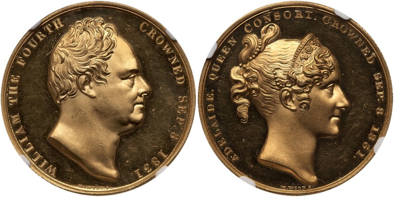 Great Britain. Official Coronation Gold Medal, 1831. BHM-1475; Eimer-1251. 33 mm...