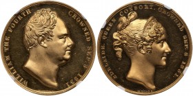 Great Britain. Official Coronation Gold Medal, 1831. NGC PF