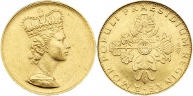 Great Britain. Elizabeth II Gold Medal, ND (1965). EF