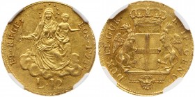 Italian States: Genoa. 12 Lire, 1793. NGC MS61