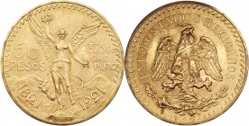 Mexico. 50 Pesos, 1921. PCGS MS63