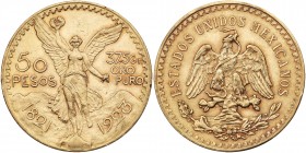 Mexico. 50 Pesos, 1923. PCGS AU