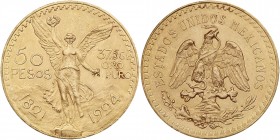 Mexico. 50 Pesos, 1924. PCGS AU