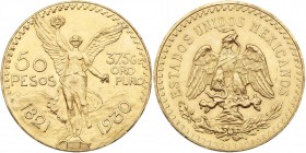 Mexico. 50 Pesos, 1930. PCGS AU58