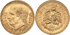 Mexico. 2 ½ Pesos, 1946. UNC