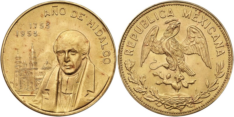 Mexico. 10 Pesos, 1953. KM-M91a. 8.32 grams. For the 200th Anniversary - Birth o...