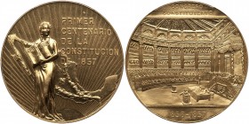 Mexico. Gold Medal (50 Pesos), 1957. PCGS MS65