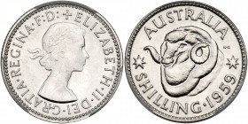 Australia. Proof Shilling,1959 (m). PCGS PF67