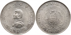 China - Republic. Dollar, ND (1927). PCGS AU58