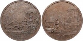 German States: Prussia. Large Cast Iron Medal, 1806-1808. VF