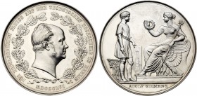 German States: Prussia. Friedrich Wilhelm. Silver Prize Medal of the Techical University of Berlin
